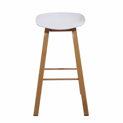 Silla De Bar Blanca Hy Plástico y Metal