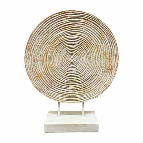 Adorno Esfera Base Beige Free home 1 Pieza
