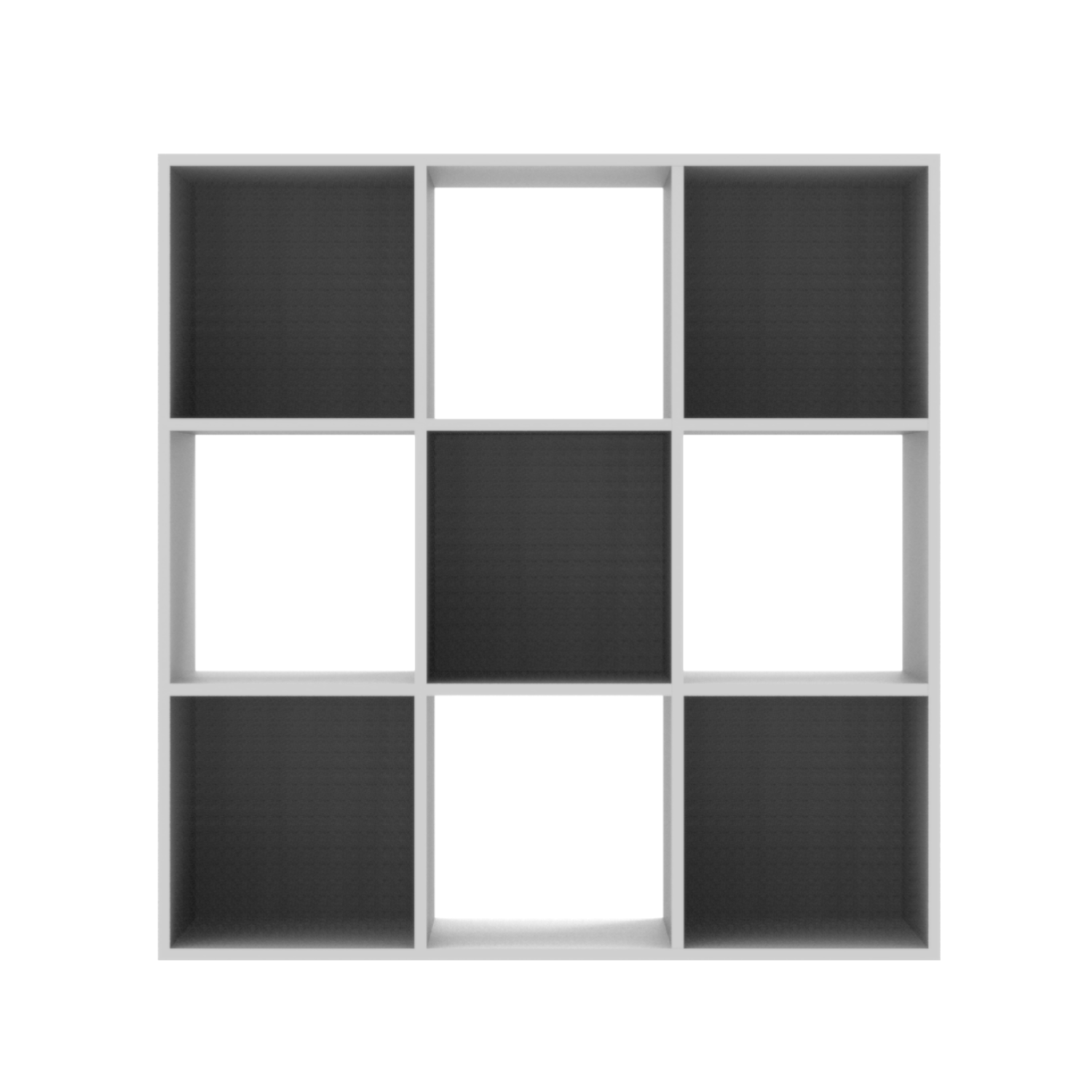 Biblioteca 9 Cubos Blanco Mueble fácil MDP