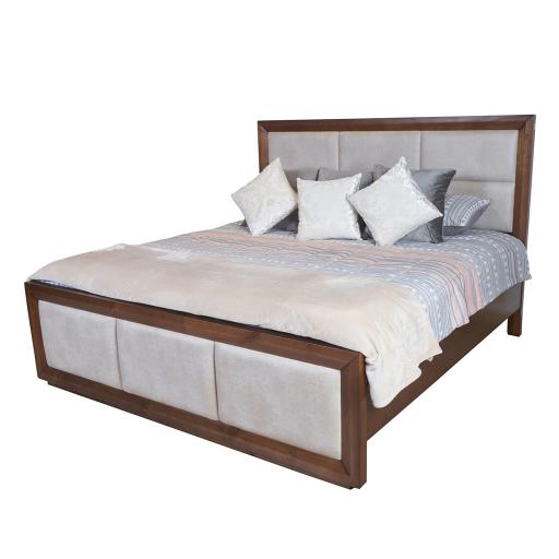Cama Sasha Tapizada Dakota Taupe Vitefama 2 Plazas
