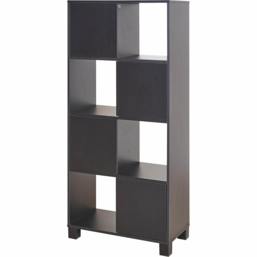 Armario Wally 4 Puertas 4 Cajones Negro Artely MDF